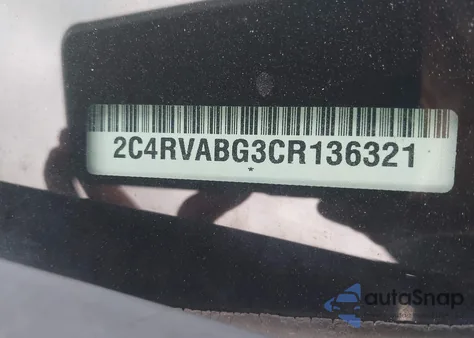 2012 Volkswagen Routan Se from USA, damaged, VIN 2C4RVABG3CR136321